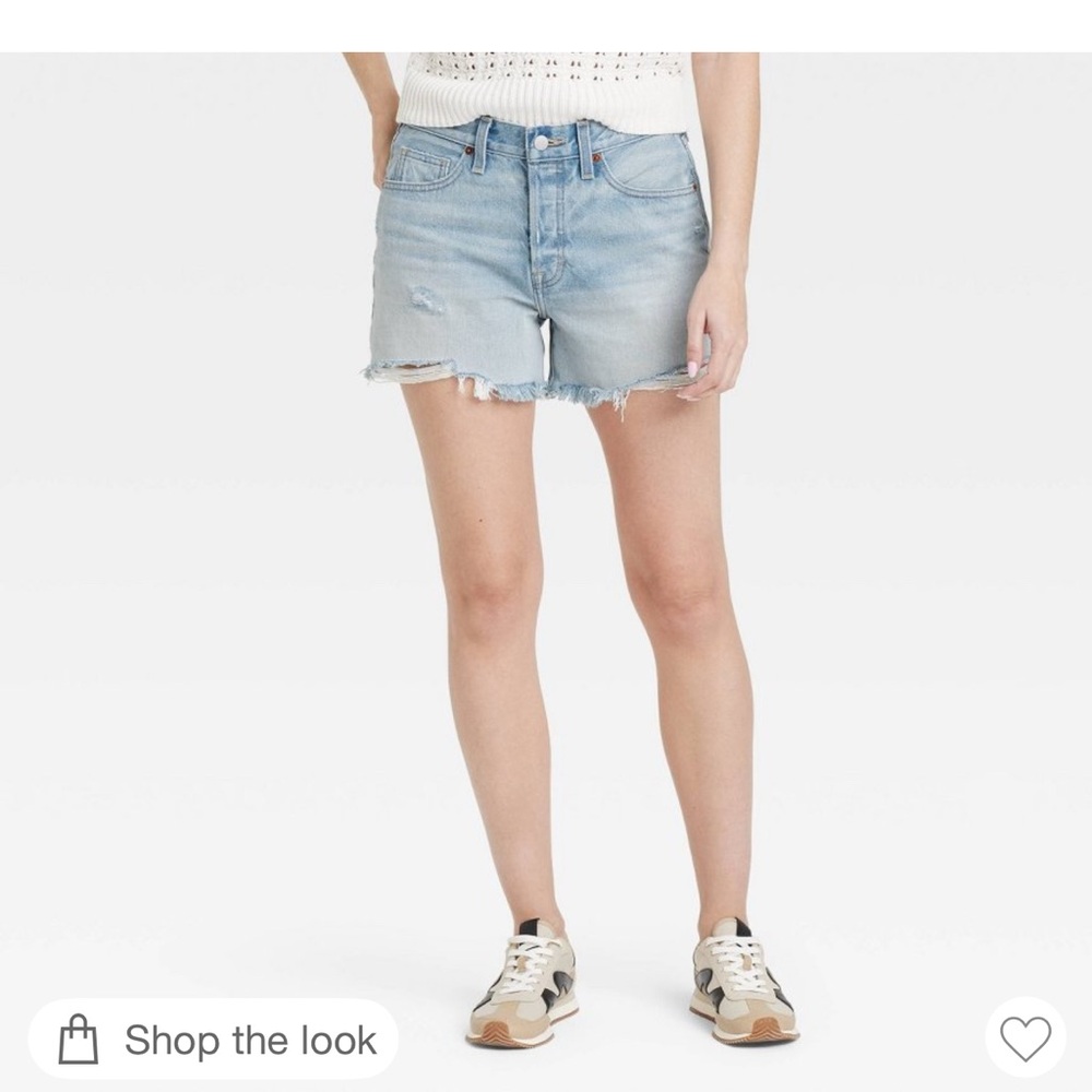 Universal Thread Blue Frayed Shorts